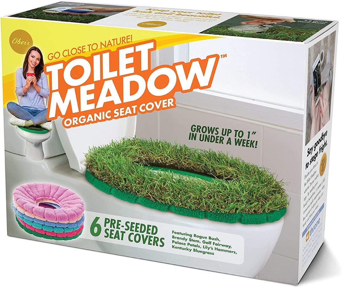 Toilet Meadow – Grass Covered Toilet Seat